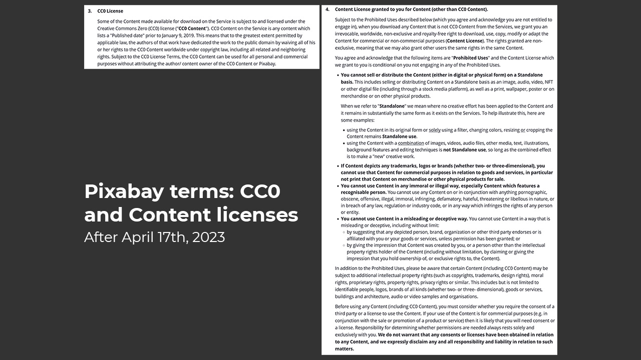 Pixabay – New Content License, CC0 is back, plus AI content allowed 01